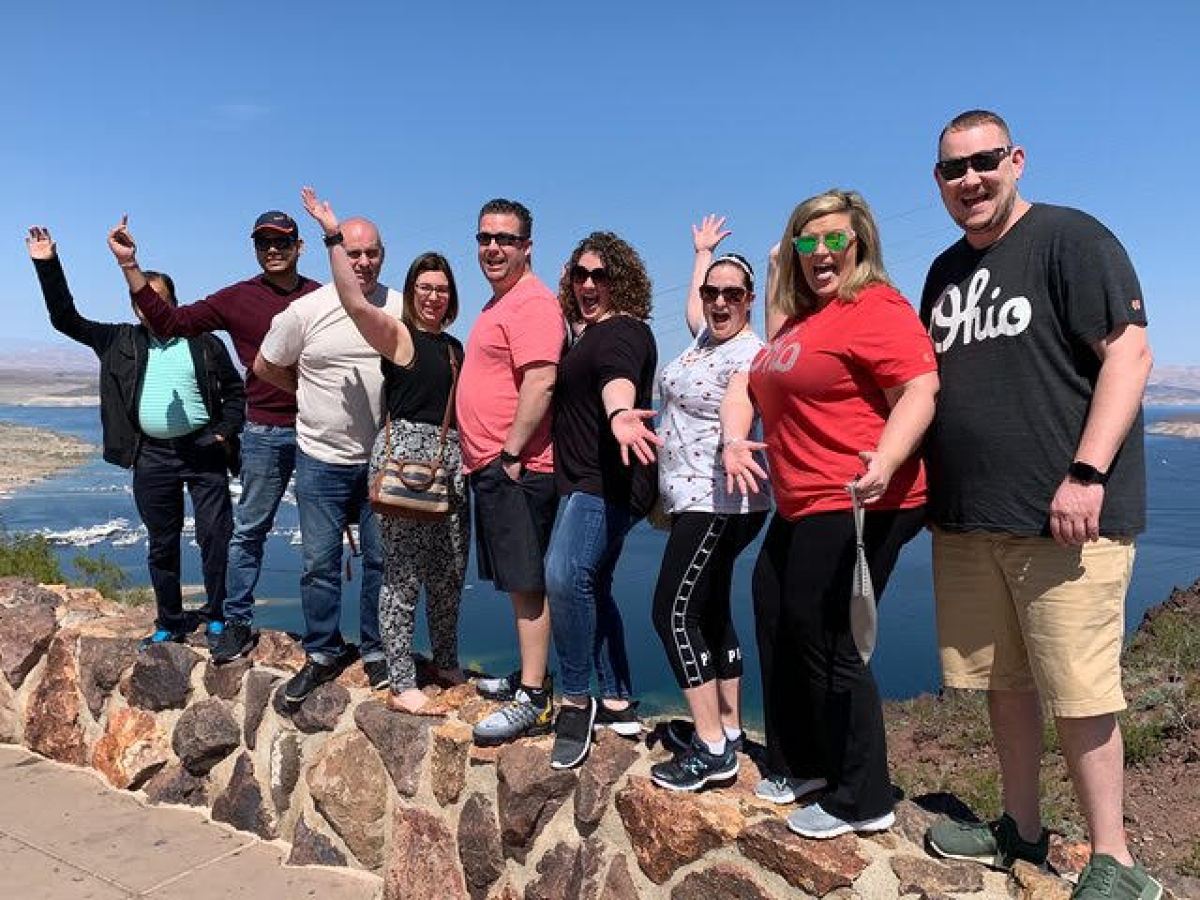 a group of people posing for a picture